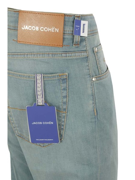 Jeans Jacob Cohen Scott Cropped Carrot Chiaro Sabbiato